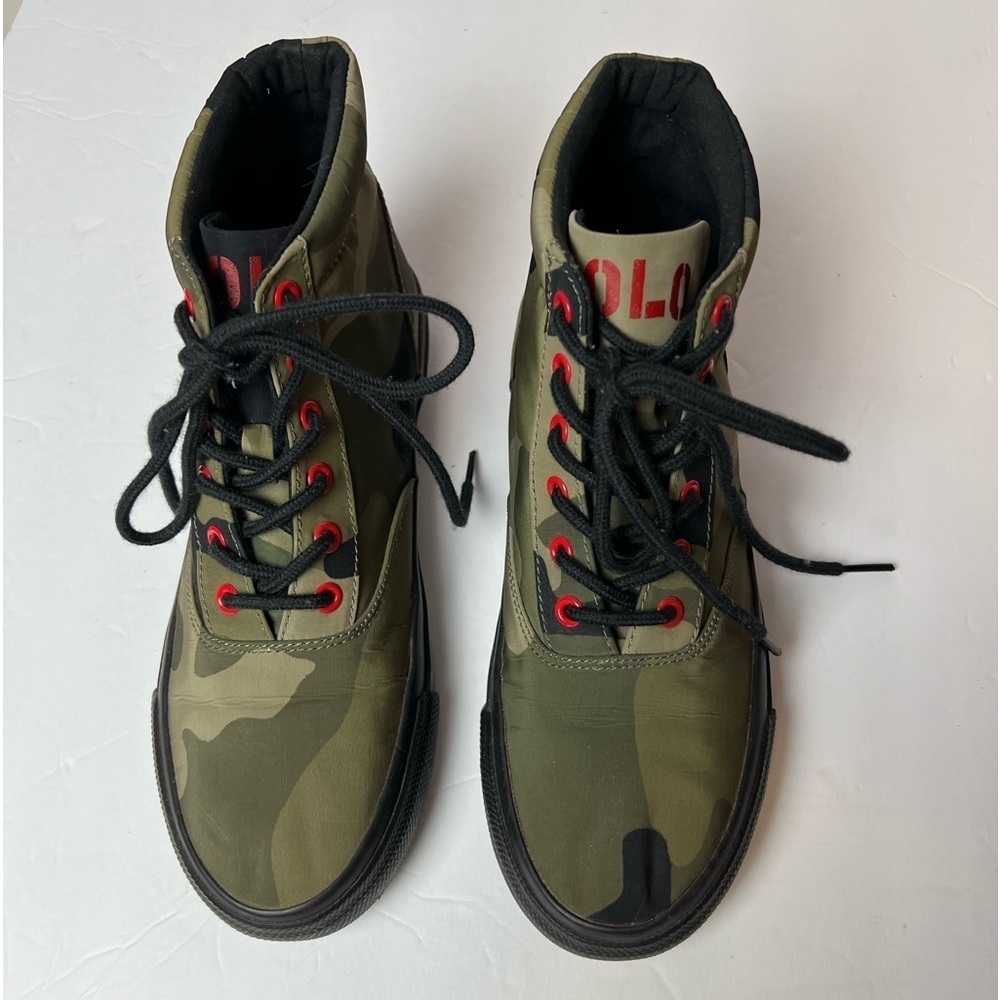 Polo Ralph Lauren Bryn Camo High-Top Trainer Size 9 - Picture 3 of 13